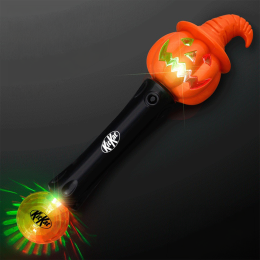 Custom LED Witchy Pumpkin Wand with Sound & Lights Custom LED Witchy Pumpkin Wand with Sound & Lights