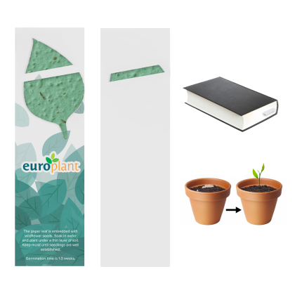 Custom Plantable Bookmark - 2 1/4" X 7 3/4" - Basil