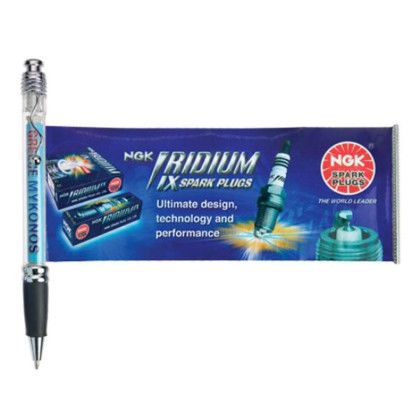 Pull-Out Full Color Ad Banner Pen - Black Pull-Out Full Color Ad Banner Pen - Black