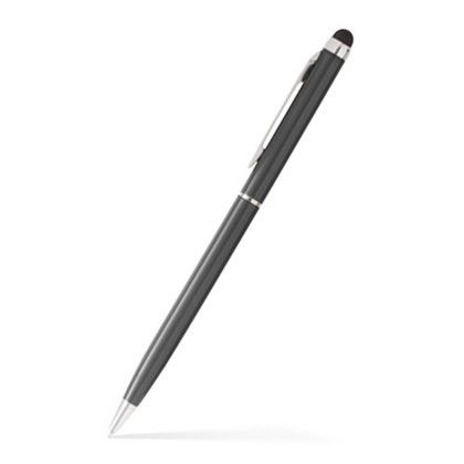 Custom Allison Stylus Ballpoint Twist Metal Pen- Low Quantities - Black