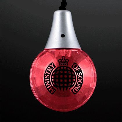 Custom Disco Inferno LED Magic Ball Necklace - Front view Custom Disco Inferno LED Magic Ball Necklace - Front view