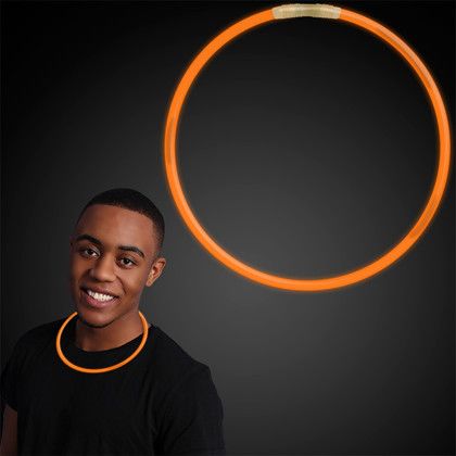 Custom 22" Orange Glow Necklaces - In use Custom 22" Orange Glow Necklaces - In use