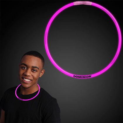 Custom 22" Pink Glow Necklaces - In use Custom 22" Pink Glow Necklaces - In use