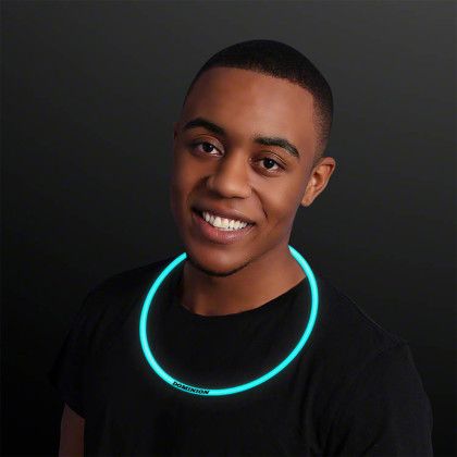 Custom 22" Turquoise Glow Necklaces - In use Custom 22" Turquoise Glow Necklaces - In use