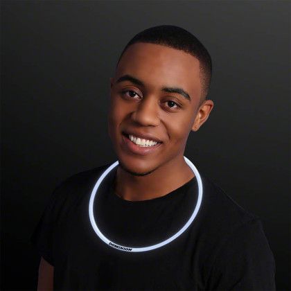 Custom 22" White Glow Necklaces - In Use Custom 22" White Glow Necklaces - In Use