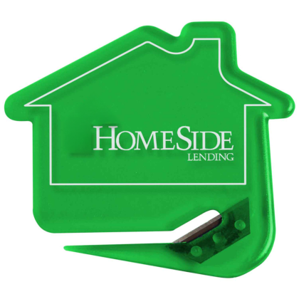 Custom House Letter Slitter - Translucent Green Custom House Letter Slitter - Translucent Green