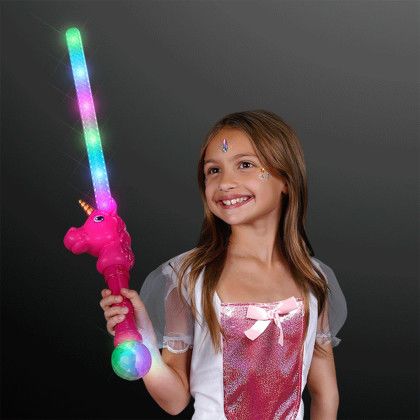 Custom Unicorn Light Up Saber Sword - Lifestyle View Custom Unicorn Light Up Saber Sword - Lifestyle View