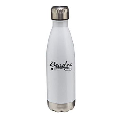 Custom 17 oz. Cascade Stainless Steel Bottle - White Custom 17 oz. Cascade Stainless Steel Bottle - White