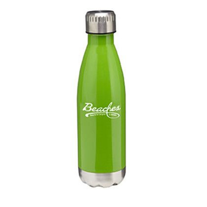 Custom 17 oz. Cascade Stainless Steel Bottle - Lime Custom 17 oz. Cascade Stainless Steel Bottle - Lime