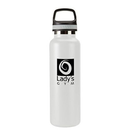 Custom 20 oz. Matterhorn Stainless Steel Bottle - Matte White 