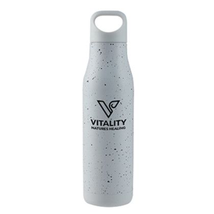 Custom 17 oz. Speckle-it Stainless Steel Bottle - White 