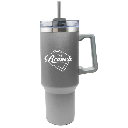 Custom 40 oz. Alaskan Stainless Steel Mug - Matte Silver 