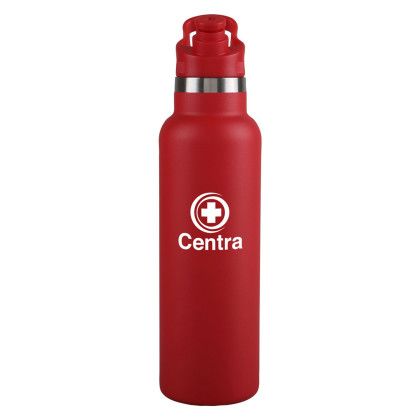 Custom 20 oz. Surin Powder Coated Stainless Steel Bottle - Red Custom 20 oz. Surin Powder Coated Stainless Steel Bottle - Red