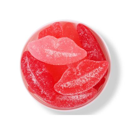 Custom Jelly Belly Sour Pucker Lips: Large Jar - Jelly Belly Sour Pucker Lips