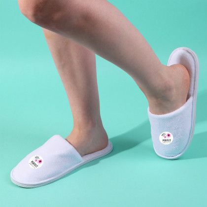 Custom Cascade Slippers - White Lifestyle View