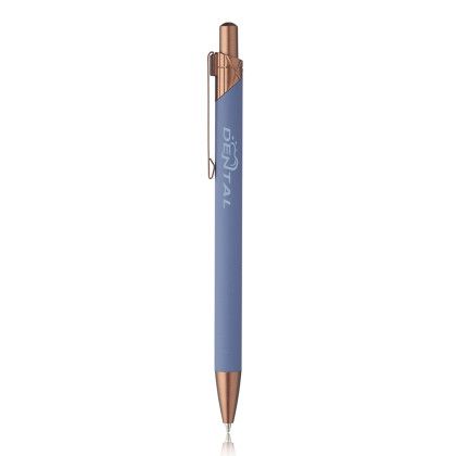 Custom Conroe Geometric Ballpoint Pen - Slate Blue Custom Conroe Geometric Ballpoint Pen - Slate Blue