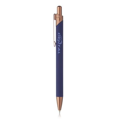 Custom Conroe Geometric Ballpoint Pen - Navy Blue Custom Conroe Geometric Ballpoint Pen - Navy Blue