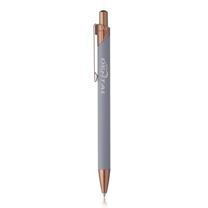 Custom Conroe Geometric Ballpoint Pen - Grey Custom Conroe Geometric Ballpoint Pen - Grey