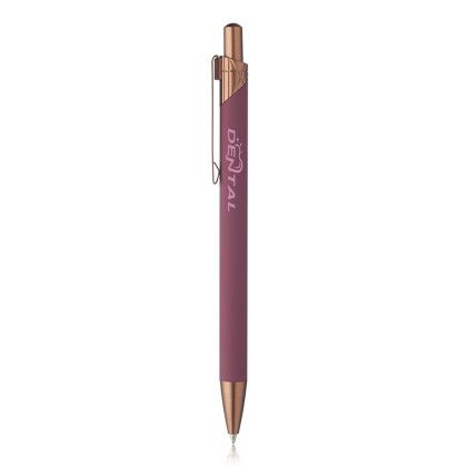 Custom Conroe Geometric Ballpoint Pen - Burgundy Custom Conroe Geometric Ballpoint Pen - Burgundy