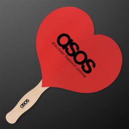 Custom Red Heart Fans, Waving Hand Fan (NON-Light Up) Custom Red Heart Fans, Waving Hand Fan (NON-Light Up)
