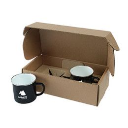 Custom 16 oz Speckle-It Camping Mugs Gift Box Set - Black