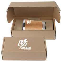 Custom 17 oz. Bamboo Stainless Steel Tumbler Gift Set Custom 17 oz. Bamboo Stainless Steel Tumbler Gift Set