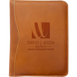 Custom Salt River Canyon Leather Meeting Folder - Tan Custom Salt River Canyon Leather Meeting Folder - Tan