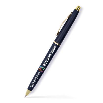 Custom Lodger Twist Pen - Silver Accents- Low Quantities - Blue