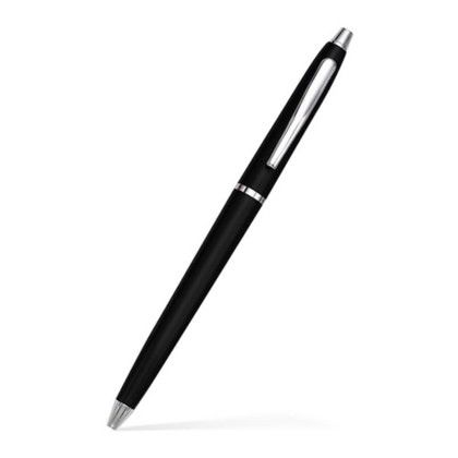 Custom Lodger Twist Pen - Silver Accents- Low Quantities - Black