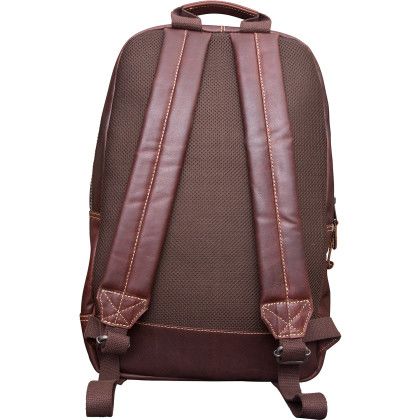 Custom Kannah Canyon Leather Backpack - Brown- Back view Custom Kannah Canyon Leather Backpack - Brown- Back view