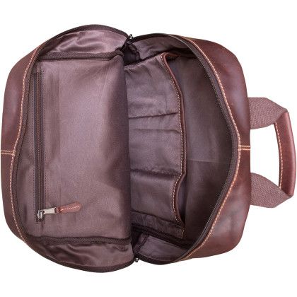 Custom Kannah Canyon Leather Backpack - Brown- Open view Custom Kannah Canyon Leather Backpack - Brown- Open view
