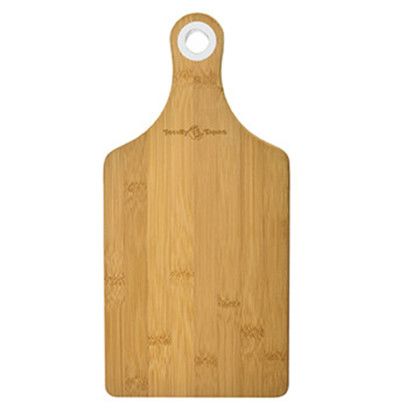 Custom Bamboo Cheese Board with Silicone Ring - White Custom Bamboo Cheese Board with Silicone Ring - White