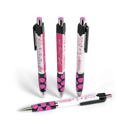 Custom Squared Madeline Performance Pen- Low Quantities - Pink
