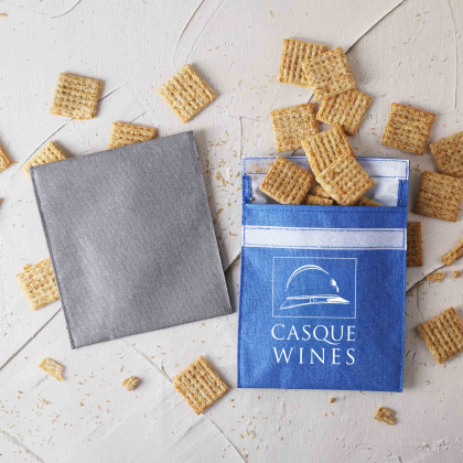 Custom Snack Sac Reusable Storage Bag - Lifestyle View Custom Snack Sac Reusable Storage Bag - Lifestyle View