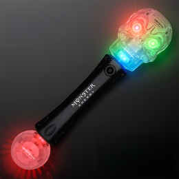 Custom Crystal Skull LED Wands, Dual Sided Light Show and Sound