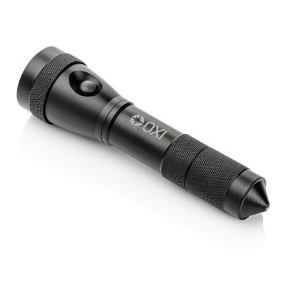 Custom Swiss Force Lux Multi-Function Emergency Flashlight - Back View 