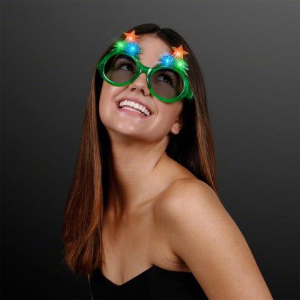 Custom LED Glitter Christmas Tree Shades - In Use Custom LED Glitter Christmas Tree Shades - In Use