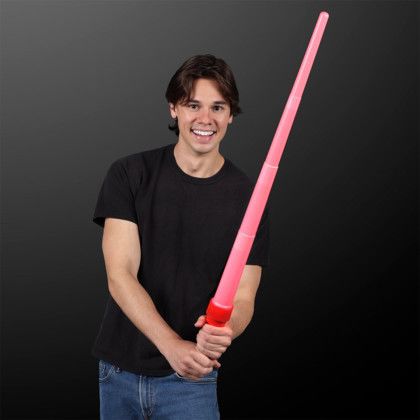 Custom Red LED Expandable Flashing Sword - Lifestyle View 