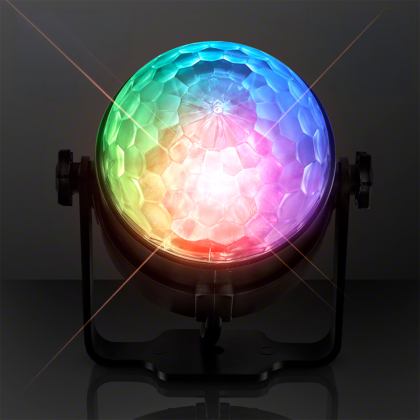 Custom Ambient Light Projector, 7 LED Colors, Various Speeds - Front View 