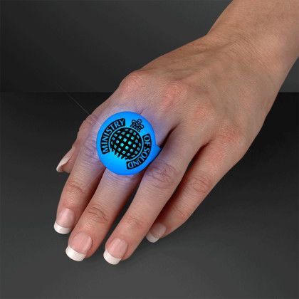 Custom LED Blue Flash Glow Rings