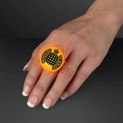 Custom LED Orange Flash Glow Rings
