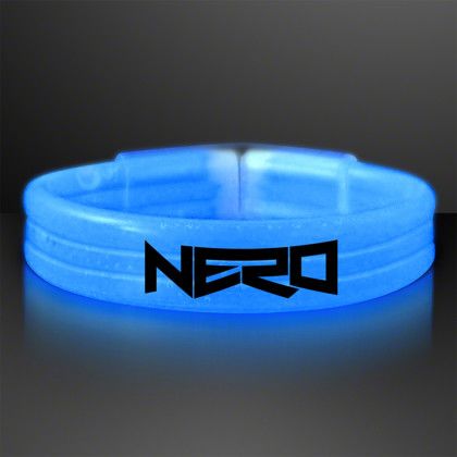 Custom Blue Glow Thick Bracelet Bangles Custom Blue Glow Thick Bracelet Bangles