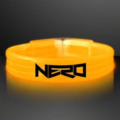Custom Orange Glow Thick Bracelet Bangles Custom Orange Glow Thick Bracelet Bangles