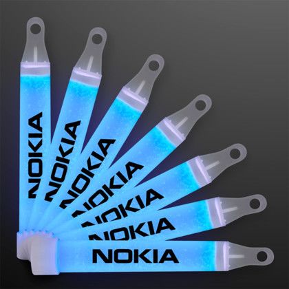 Custom 4" Blue Mini Glow Sticks