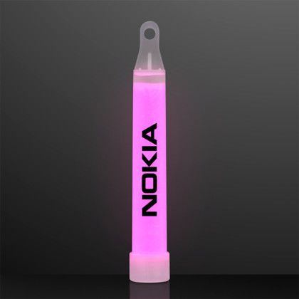Custom 4" Pink Mini Glow Sticks, Bulk Pack of 50