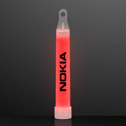 Custom 4" Red Mini Glow Sticks, Bulk Pack of 50