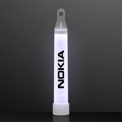 Custom 4" White Mini Glow Sticks, Bulk Pack of 50