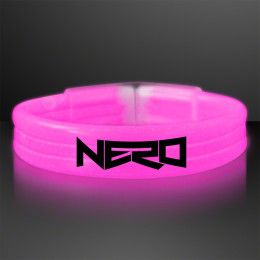 Custom Pink Glow Thick Bracelet Bangles Custom Pink Glow Thick Bracelet Bangles