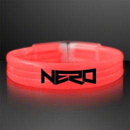 Custom Red Glow Thick Bracelet Bangles Custom Red Glow Thick Bracelet Bangles