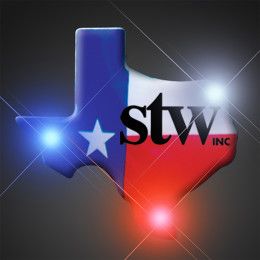 Custom Texas Blinking Pin - Multicolor Custom Texas Blinking Pin - Multicolor